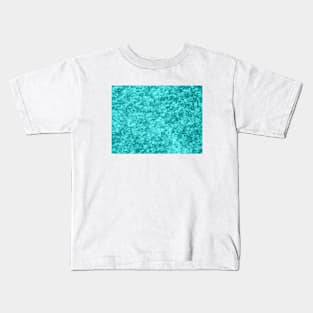 Turquoise Marble Texture Kids T-Shirt